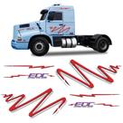 Kit Faixa/adesivo Lateral Volvo Edc 1996 Caminhão Vermelho