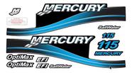 Kit Faixa Adesivo Mercury 115hp Efi Optimax Saltwater - Azul