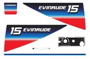 Kit Faixa Adesivo Motor Evinrude 15 Hp - 1980