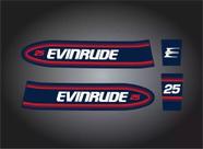 Kit Faixa Adesivo Motor Evinrude 25 Hp Ano 1998 A 1999