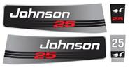 Kit Faixa Adesivo Motor Johnson 25 Hp