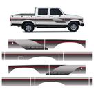Kit Faixa C20 Deluxe 1995 1996 Adesivos Cinza Cabine Dupla
