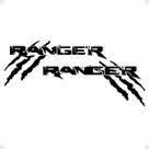 Kit Faixa Compatível Ranger Garras 2013/2022 Adesivo Preto