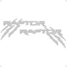 Kit Faixa Compatível Ranger Raptor 2013/2022 Adesivo Cinza