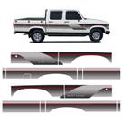 Kit Faixa D20 Deluxe 1995 1996 Adesivos Cinza Cabine Dupla