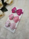Kit Faixa de bebê com 3 laços