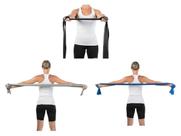 Kit Faixa Elástica Thera Band 03 Níveis Fortes (Extra, Especial e Super) Pilates