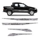 Kit Faixa Fiat Strada Adventure Locker 2008 A 2013 Adesivo