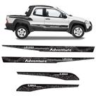 Kit Faixa Fiat Strada Adventure Locker 2008/ Adesivo Lateral