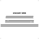 Kit Faixa Filete Compatível Escort Xr3 Mk3 83/86 Preto