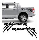 Kit Faixa Ford Ranger Garras 13 A 19 Adesivo Lateral Preto
