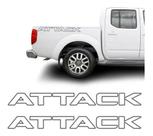 Kit Faixa Frontier Attack Modelo Original Adesivo Grafite Cor Cinza