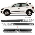 Kit Faixa Gol Rallye G6 Adesivo Grafite + Soleira Protetora