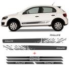 Kit Faixa Gol Rallye G6 Adesivo Grafite + Soleira Protetora
