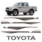 Kit Faixa Hilux 1992/2004 + Adesivo Traseiro Toyota Grafite Kit Faixa Hilux 1992/2004 + Adesivo Traseiro Toyota Grafite