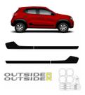 Kit Faixa Lateral Blackout + Maçaneta Kwid Outsider 2023
