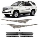 Kit Faixa Lateral Hilux Sw4 2005/2013 + Soleira Protetora