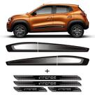 Kit Faixa Lateral Kwid Intense 2018/2020 + Soleira Protetora