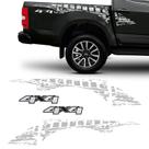 Kit Faixa Lateral Prata S10 2013/2019 + Adesivo 4x4