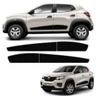 Kit Faixa Lateral Renault Kwid 2018/2019 Adesivo Preto Kit Faixa Lateral Renault Kwid 2018/2019 Adesivo Preto