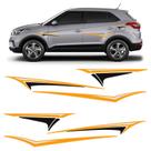 Kit Faixa Lateral SUV Flechas Adesivo Universal Laranja