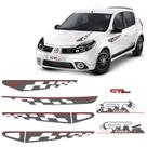 Kit Faixa Sandero Gt Line 2011 Adesivo Lateral Traseiro Capô
