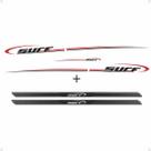 Kit Faixa Saveiro Surf Preto Verm. 08 e Soleira C Black Over