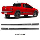 Kit Faixa Saveiro Trooper Grafite 2012/13 + Adesivo Traseiro