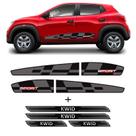 Kit Faixa Sport Lateral Kwid 2018/2019 + Soleira Protetora