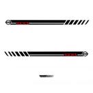 Kit Faixas Adesivo Lateral E Traseira Kicks - Preto