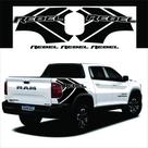 Kit Faixas Adesivos Laterais Caçamba Ram Rampage Rebel