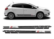 Kit Faixas Adesivos Lateral Fiat Strada Imp189 Cor Preto Bri