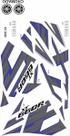 Kit Faixas Adesivos Yamaha Xt 660 2010/2013 Azul Kit Faixas Adesivos Yamaha Xt 660 2010/2013 Azul