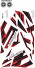 Kit Faixas Adesivos/Yamaha Xt 660 2010/2013 Vermelho