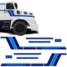 Kit Faixas Caminhão Volvo Xh Intercooler 1987 Adesivo Azul Kit Faixas Caminhão Volvo Xh Intercooler 1987 Adesivo Azul