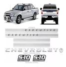 Kit Faixas Laterais S10 Executive 2009 2010 2011 Branca