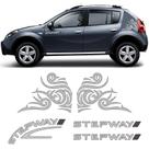 Kit Faixas Sandero Stepway 2008/2011 + Adesivo Tribal Cinza