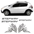 Kit Faixas Sandero Stepway 2012 + Adesivo Tribal Grafite