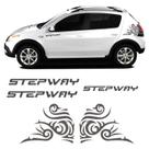 Kit Faixas Sandero Stepway 2012 + Adesivo Tribal Grafite
