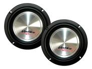 Kit Falante Mid Bass Unlike 6 180wrms,som,sub, Medio Grave Preto com prata