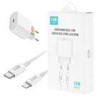Kit FAM Carregador De Parede USB-C + Cabo De Carregamento USB Tipo C E USB Lightning FKT-PD525 Branc