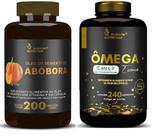 Kit Familia Óleo De Semente De Abóbora 200 cáps + Ômega Meg-3 Essence 1000mg 240 cápsulas