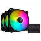 Kit Fan Com 3 Unidades Asus TUF Gaming TF120, ARGB, 120mm, Preto, 90DA0030-B08030