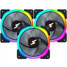 Kit Fan Com 3 Unidades SuperFrame Lokus 2.0 ARGB 120mm Black SF05 2.0