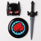 Kit Fantasia Batman Infantil com Máscara, Escudo e Espada - Aventura e Diversão