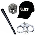 Kit Fantasia Completa de Policial Feminina Policia Carnaval Halloween Bloquinho