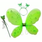 Kit Fantasia Fada Borboleta Infantil Brilho Glitter Asa, Tiara e Varinha com Fitinha Kit Fantasia Fada Borboleta Infantil Brilho Glitter Asa, Tiara e Varinha com Fitinha