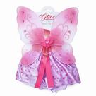 Kit Fantasia Fada Infantil Lilás com Asa e Saia
