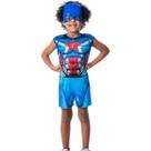 Kit Fantasia Infantil Super Herói Capitão América Tamanho G Criança Presente
