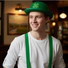Kit Fantasia Saint Patrick Day Adulto Chapéu E Suspensório